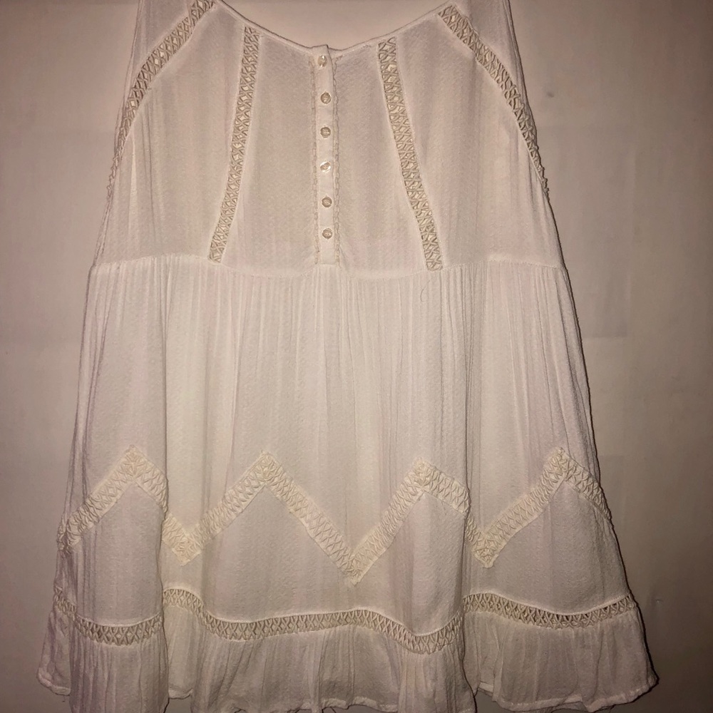 Bethany Mota white tank with detailing